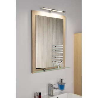 NIROX zrcadlo v rámu 1000x600mm, dub stříbrný NX106-1111