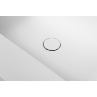 EMICO umyvadlo, Rockstone, 140x50cm, límec L, levé, bílá mat EM140-B1L-L