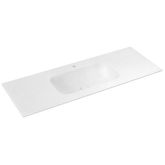 ARUBA umyvadlo, Rockstone, 130x51,5cm, bílá mat AR130-B1M