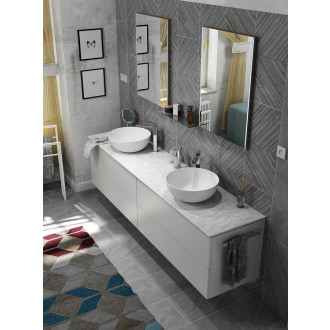 TREOS pracovní deska 1716x513 mm, rockstone, bílá mat TX172-0101