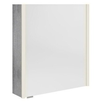 ALIX galerka s LED osvětlením 66x70x17,5cm, levá/pravá, dub stříbrný AX166-0011