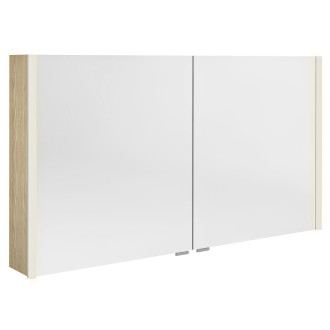 ALIX galerka s LED osvětlením, 2x dvířka, 126x70x17,5cm, jilm bardini AX126-0013