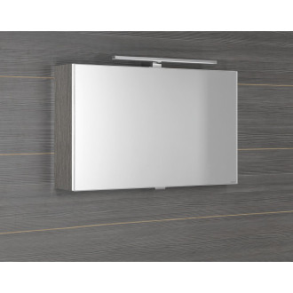 CLOE galerka s LED osvětlením 80x50x18cm, dub stříbrný CE080-0011