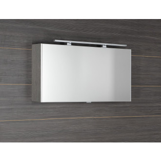 CLOE galerka s LED osvětlením 100x50x18cm, dub stříbrný CE100-0011