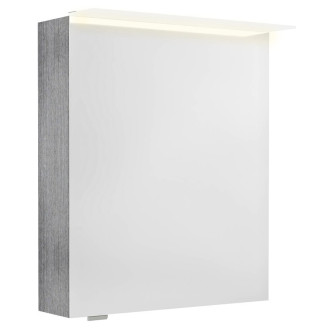 LINEX galerka s LED osvětlením, 60x70x15cm, levá/pravá, dub stříbrný LX060-0011