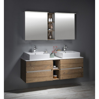 LINEX galerka s LED osvětlením, 60x70x15cm, levá/pravá, dub stříbrný LX060-0011