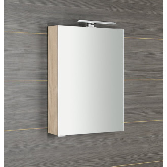 MIRRÓ galerka s LED osvětlením, 50x70x16cm, levá/pravá, jilm bardini MC050-0013