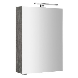 MIRRÓ galerka s LED osvětlením, 50x70x16cm, levá/pravá, dub stříbrný MC050-0011