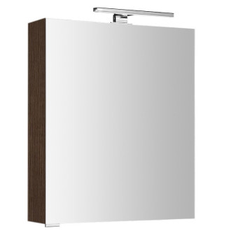 MIRRÓ galerka s LED osvětlením, 60x70x16cm, levá/pravá, borovice rustik MC060-0016