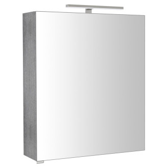 RIWA galerka s LED osvětlením, 60x70x17cm, dub stříbrný RIW060-0011