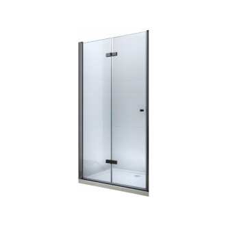 MEXEN LIMA sprchové dveře zalamovací 90x190 cm 6mm, černá-čiré 856-090-000-70-00