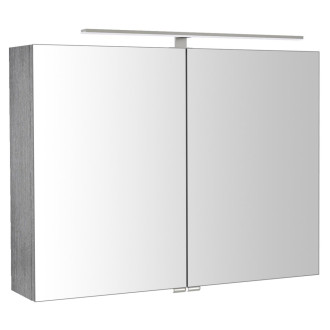 RIWA galerka s LED osvětlením, 81x70x17cm, dub stříbrný RIW080-0011