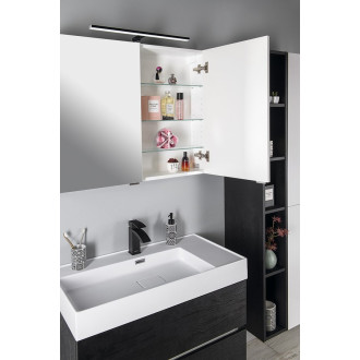 RIWA galerka s LED osvětlením, 81x70x17cm, dub stříbrný RIW080-0011