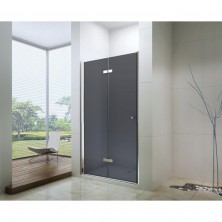MEXEN LIMA sprchové dveře zalamovací 120x190 cm 6mm, chrom-kouřové 856-120-000-01-40