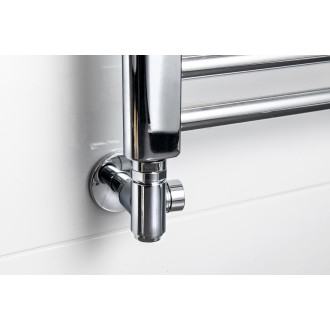 CORNER COMBI SIMPLY připojovací sada ventilů triaxiální, pravé provedení, chrom CP330S
