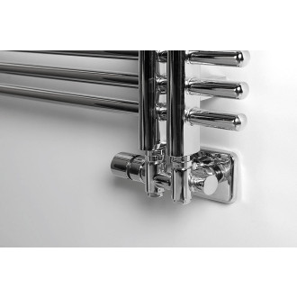 TWIN COMBI připojovací sada ventilů termost pro středové připojení, levá, chrom CP5012S