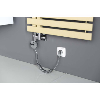 TWIN COMBI připojovací sada ventilů pro středové připojení, pravá, chrom CP461S