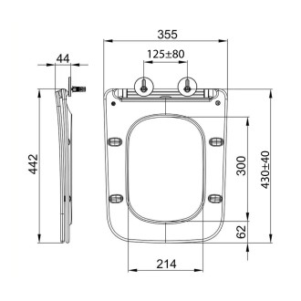 PORTO WC sedátko, SLIM, Soft Close, duroplast, bílá PZS102