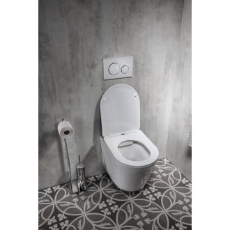 PACO závěsná WC mísa, Rimless, 36x53cm, bílá PZ1012WR