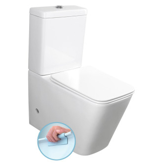 PORTO RIMLESS WC kombi, spodní/zadní odpad, bílá PC102WR