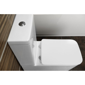 PORTO RIMLESS WC kombi, spodní/zadní odpad, bílá PC102WR