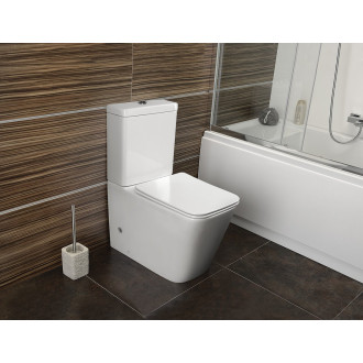 PORTO RIMLESS WC kombi, spodní/zadní odpad, bílá PC102WR