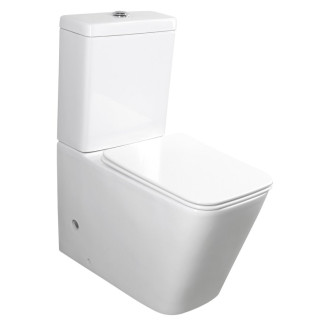 PORTO RIMLESS WC kombi, spodní/zadní odpad, bílá PC102WR