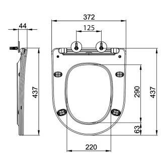 PACO WC sedátko, SLIM Soft Close, bílá PCS1012
