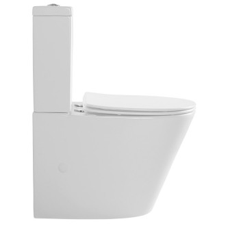 PACO WC kombi, Rimless, spodní/zadní odpad, bílá PC1012WR