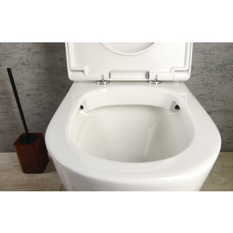 TURKU RIMLESS WC kombi zvýšený sedák, spodní/zadní odpad, bílá PC104WR