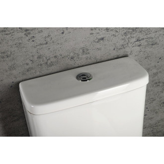 TURKU RIMLESS WC kombi zvýšený sedák, spodní/zadní odpad, bílá PC104WR
