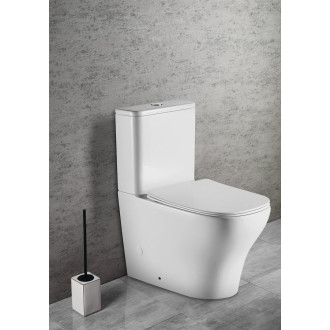 BELLO RIMLESS WC kombi, spodní/zadní odpad, bílá PC103WR