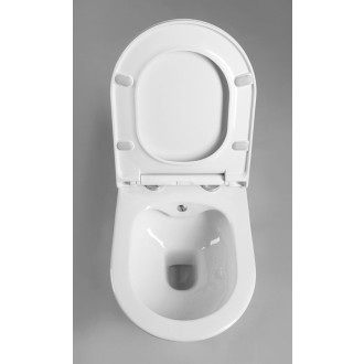 AVVA CLEANWASH závěsná WC mísa, Rimless, baterie a bidet. sprška, 35,5x53cm, bílá 100315