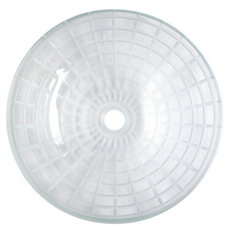 TOSEMI skleněné gravírované umyvadlo na desku ? 42 cm, čirá TY153
