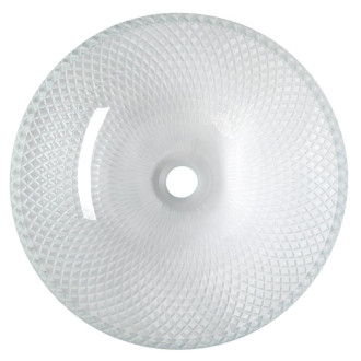 PUKETA skleněné gravírované umyvadlo na desku ? 42 cm, čirá TY165