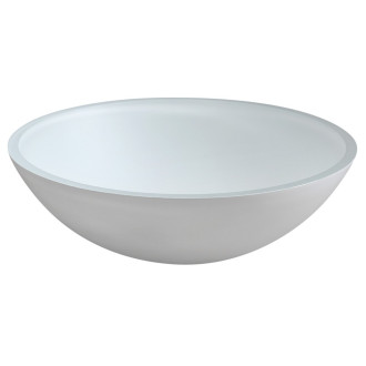 TELICA skleněné umyvadlo na desku ? 42 cm, bílá mat TY181W