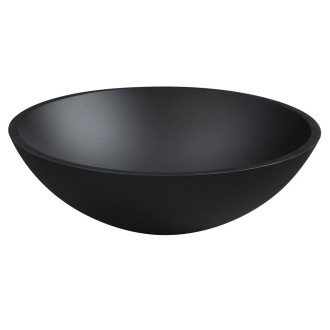 TELICA skleněné umyvadlo na desku ? 42cm, černá mat TY181B