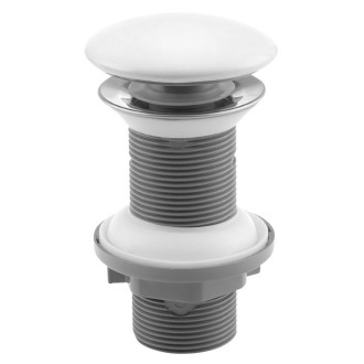 Umyvadlová výpust 5/4“, click-clack, keramická zátka, 20-70mm, bílá 38TP0161I