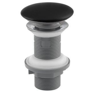 Umyvadlová výpust 5/4“, click-clack, keramická zátka, 20-70mm, černá mat 38TP0163I
