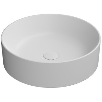 KUBE X keramické umyvadlo na desku, průměr 45cm, bílá mat 942709