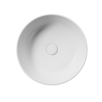 KUBE X keramické umyvadlo na desku, průměr 45cm, bílá mat 942709