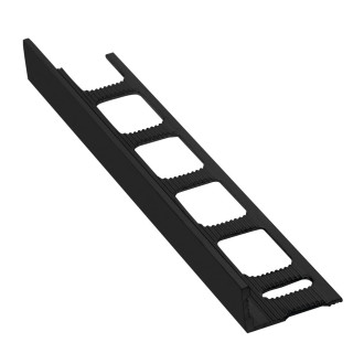 Lišta k obkladům L, L250cm, 8mm, komaxit černá hliník PA038