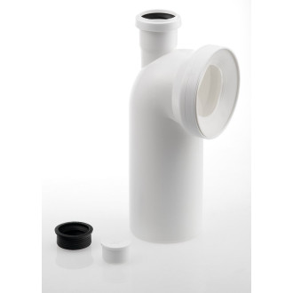 Koleno s přípojkou 90 dopojení k WC, 110mm 159.313.0