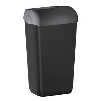 COLORED odpadkový koš nástěnný 23l, ABS, Soft Touch, černá mat A74201NE
