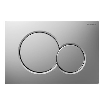 GEBERIT SIGMA01 ovládací tlačítko easy to clean, pro 2 množství splachování, chrom mat