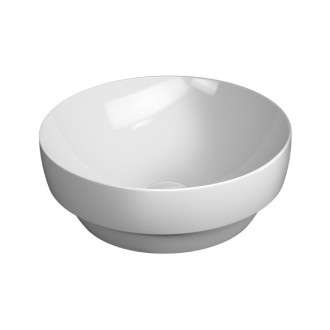 PURA keramické umyvadlo na desku, průměr 40cm, bílá ExtraGlaze 884611