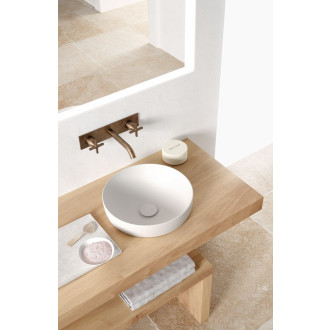 PURA keramické umyvadlo na desku, průměr 40cm, bílá ExtraGlaze 884611