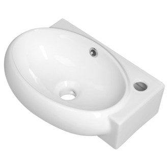 RIBERA keramické umývátko rohové 43x28,5 cm, otvor pro baterii vpravo, bílá AR497