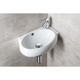 RIBERA keramické umývátko rohové 43x28,5 cm, otvor pro baterii vpravo, bílá AR497