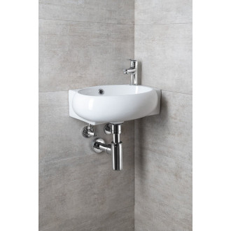 RIBERA keramické umývátko rohové 43x28,5 cm, otvor pro baterii vpravo, bílá AR497